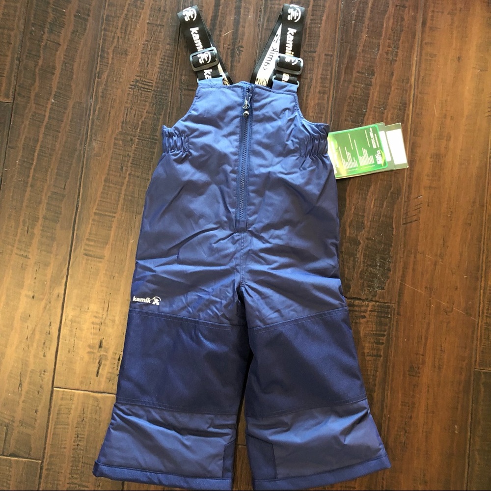 Kamik Navy Blue Snow Bibs